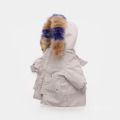 Custom White Duck Down Outdoor Parka Winter Jacket Children′s Coats Kids Clothing with Fur